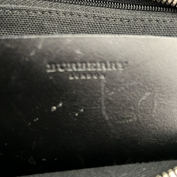 🔹 Burberry Vintage Wool and Leather Plaid Check Tote Bag - Picture 5 of 7